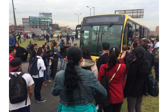 Nuevos bloqueos en TransMilenio en Suba y Tintal