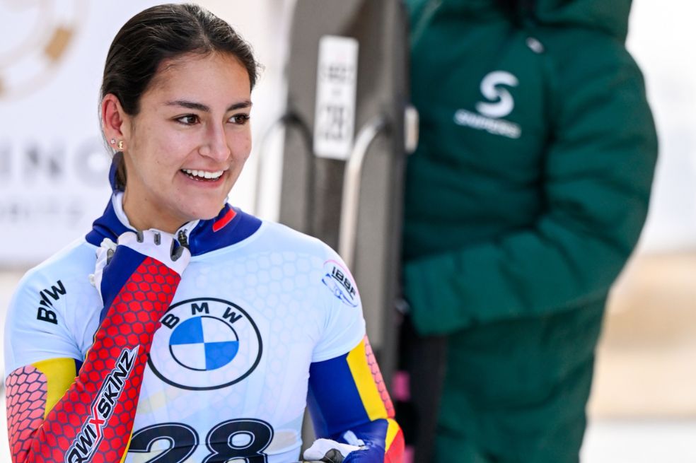 Laura Vargas, la pionera de Colombia en el mundo del skeleton