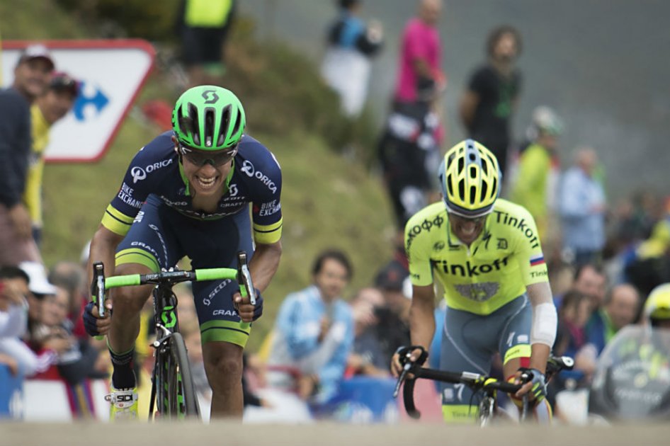 Esteban Chaves se metió al top 3 de la clasificación general de la Vuelta