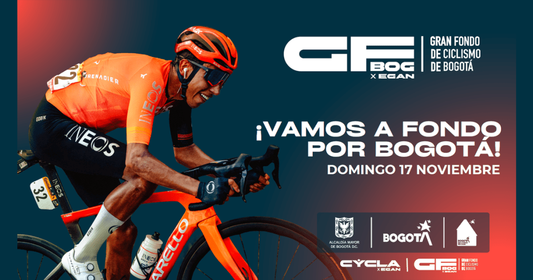 Llega el Gran Fondo de Ciclismo X Egan Bernal a Bogotá ¡Tome nota a estos desvíos!