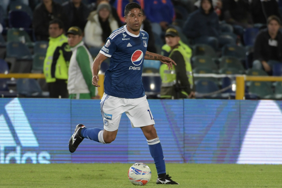 Christian Marrugo se estrenó con Millonarios en el empate 2-2 ante Chicó, este domingo en El Campín. / Gustavo Torrijos