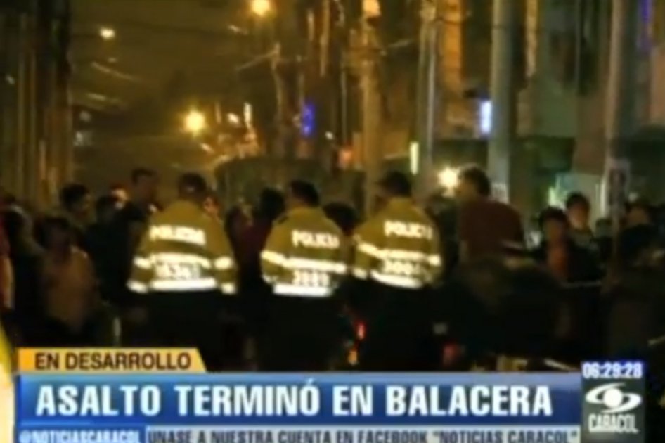 Balacera al noroccidente de Bogotá deja dos heridos