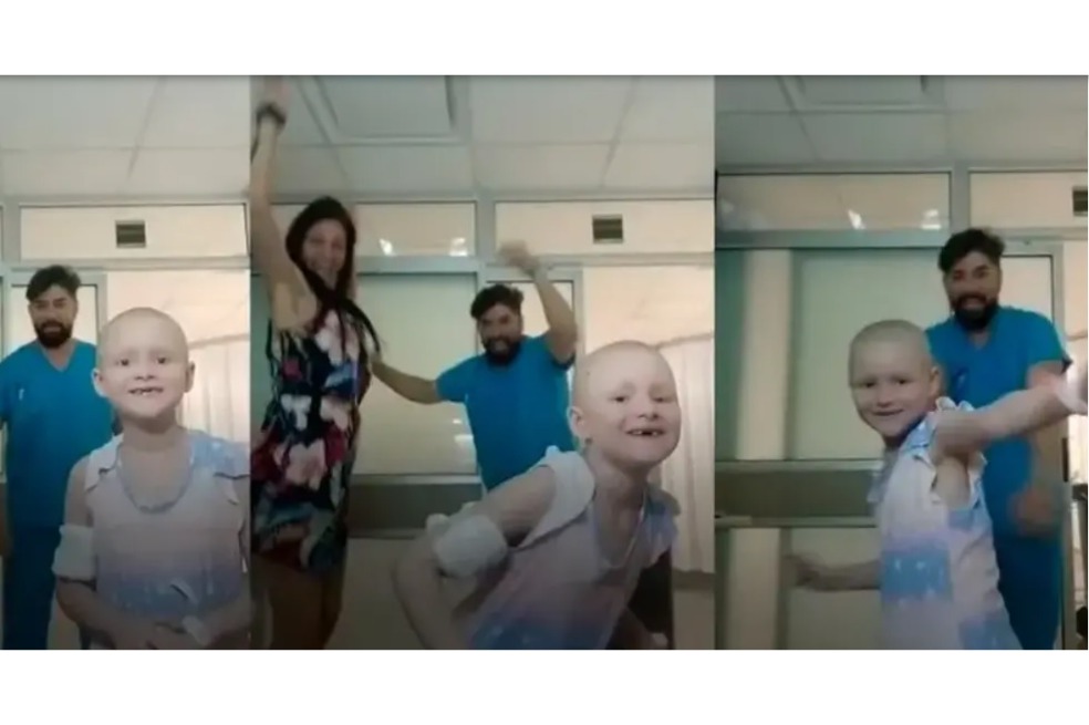Video: el emocionante baile de un enfermero y una niña en su última quimioterapia