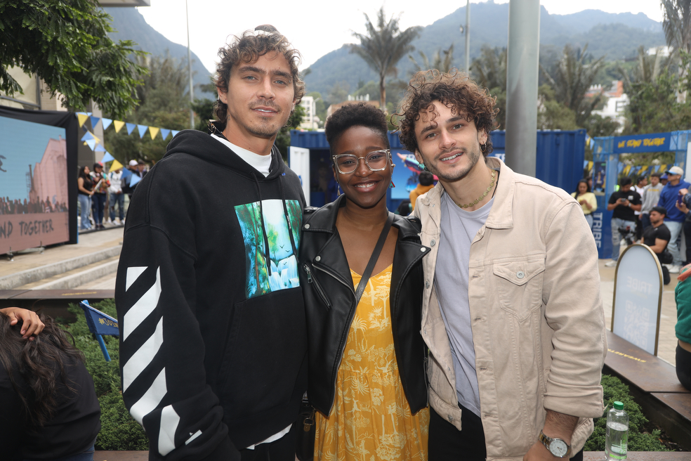 Sebastián Arias, Jeka Garcés y Marko Vasquez