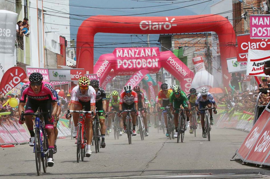 Juan Sebastián Molano ganó en Aguachica su tercera etapa del Clásico RCN. Foto: Clásico RCN