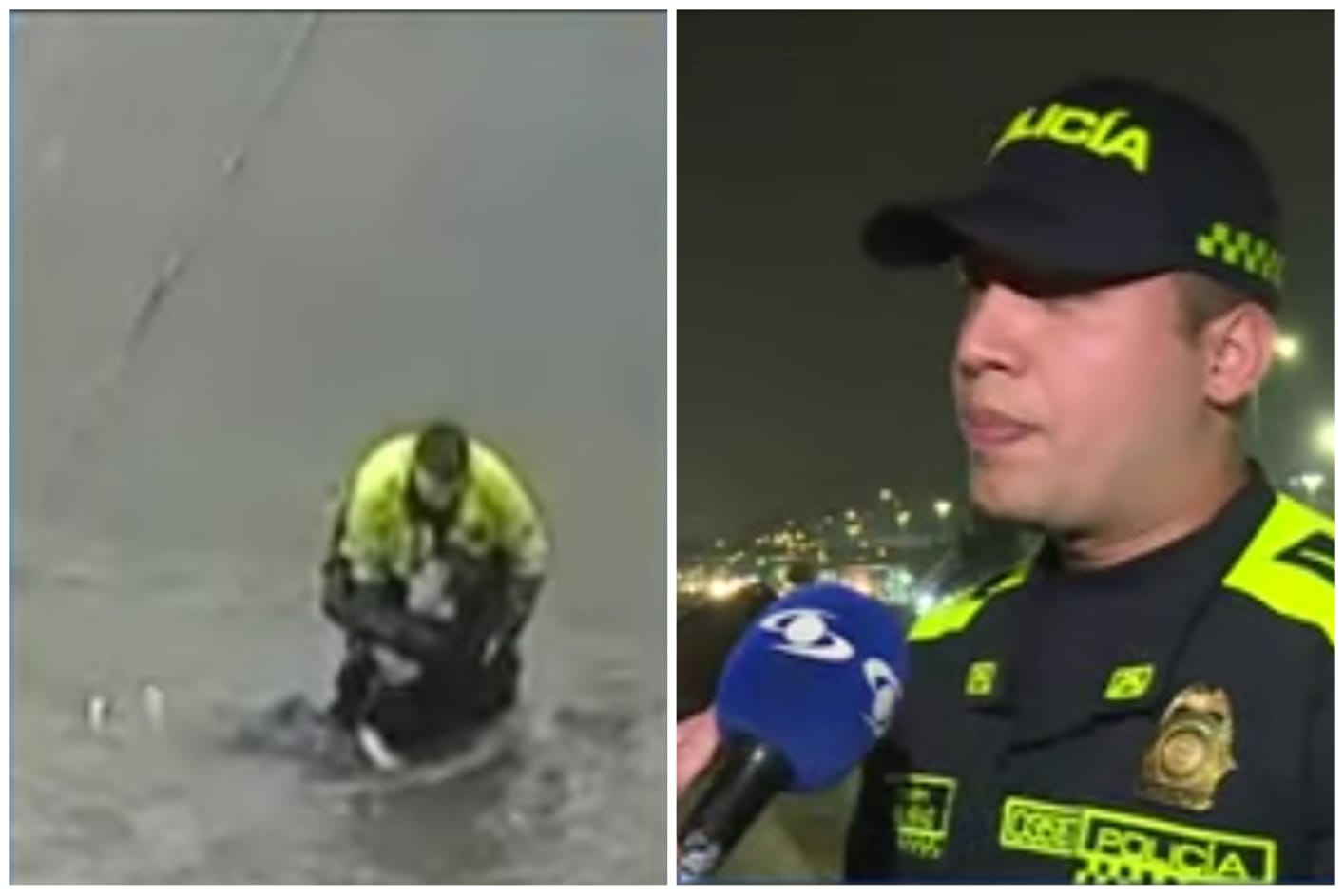 Policía rescató a un hombre que cayó en un caño en Teusaquillo