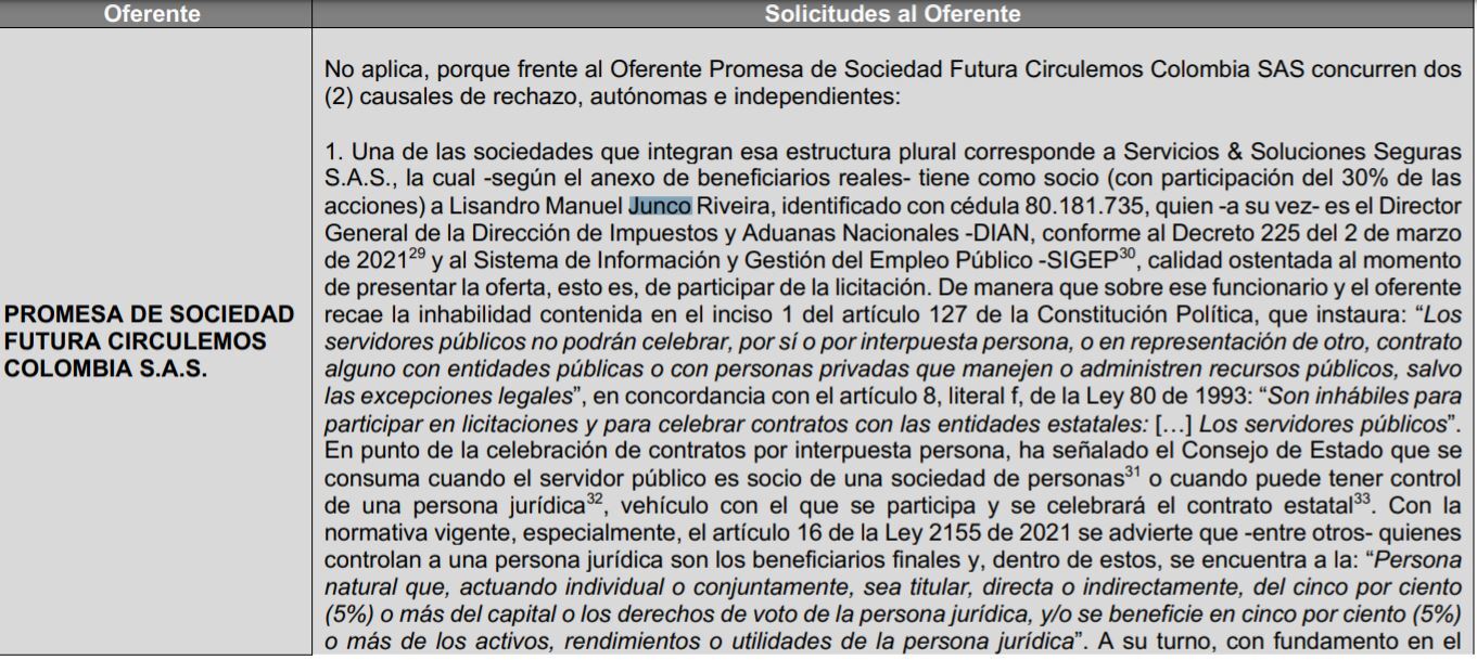 Facsímil de la investigación de la Universidad Nacional.