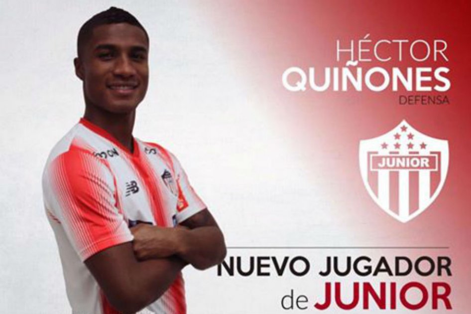 Héctor Quiñones, nuevo jugador de Júnior. Foto: Atlético Júnior