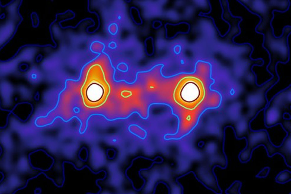 Revelan la primera imagen de red de materia oscura que une galaxias