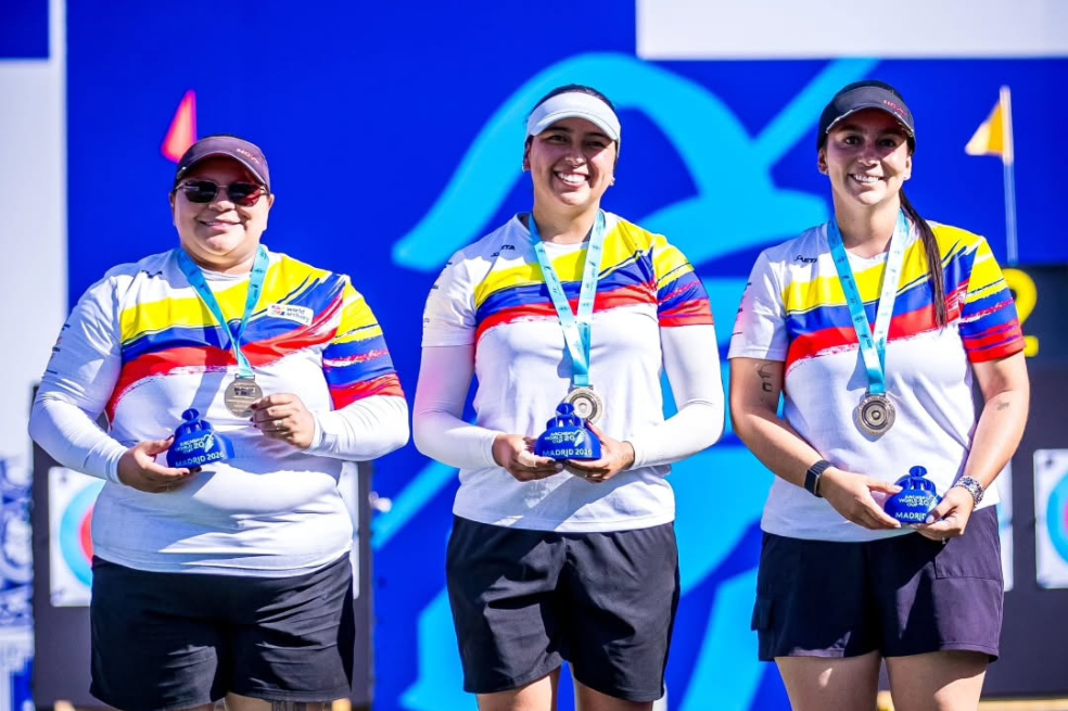 Colombia cosechó oros en la Copa Mundo de Tiro con Arco de Madrid