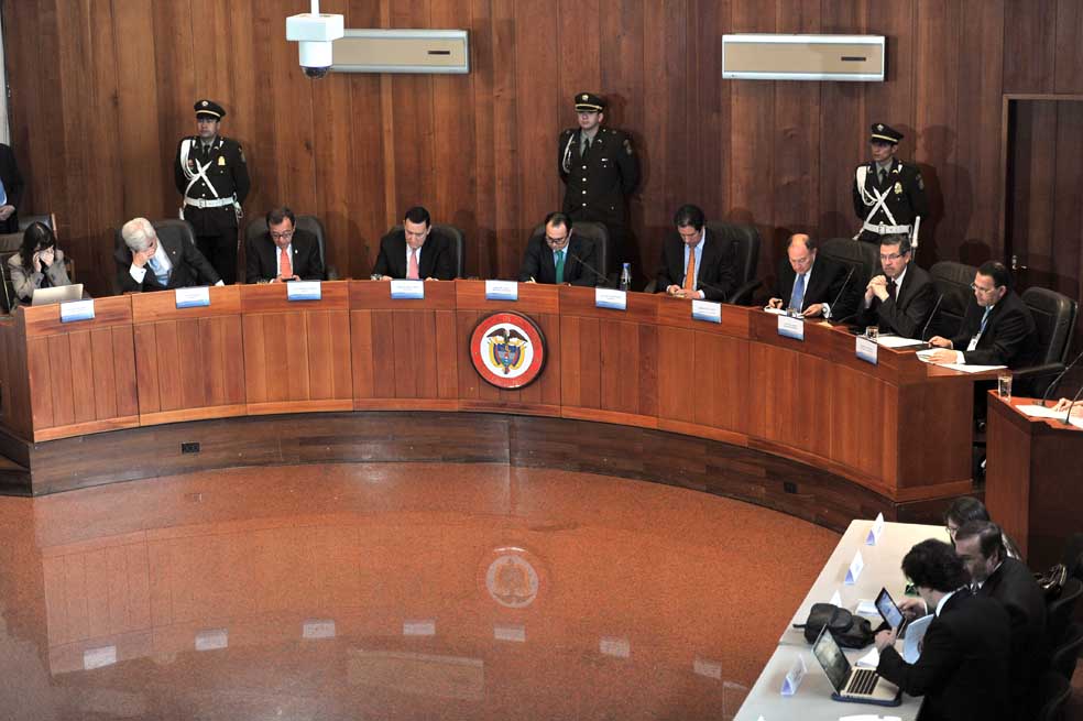En la Corte Constitucional se debatió el Marco Legal para la Paz.  / David Campuzano