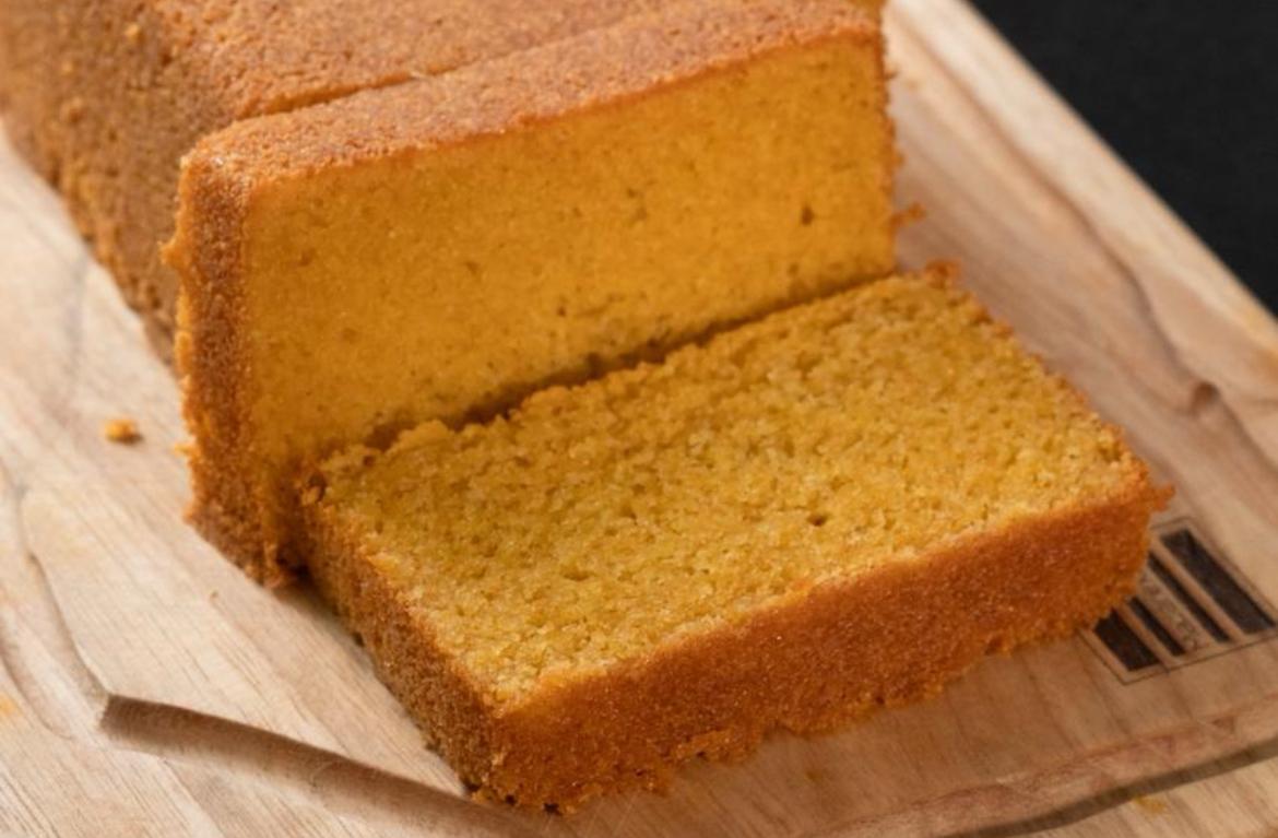 Receta para el desayuno o las onces: mantecada de maíz