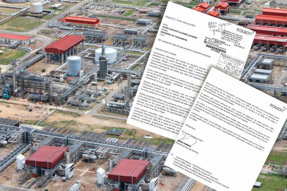 Facsímil de la carta dirigida al alcalde de Tauramena, Javier Álvarez.