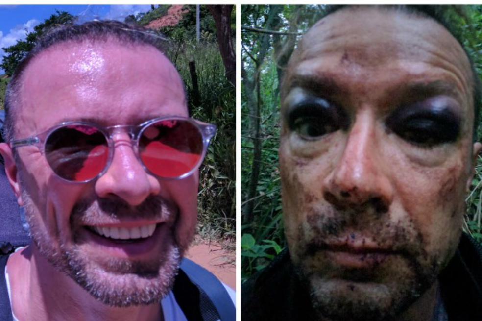 Turista húngaro se toma selfie después de accidentarse en su parapente