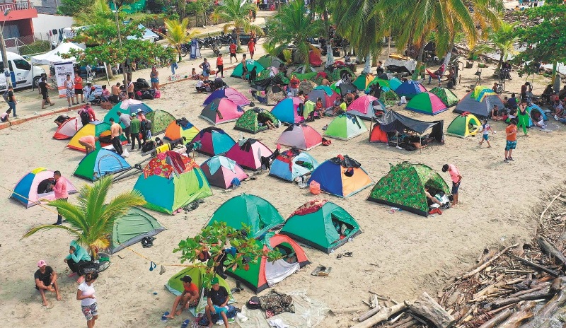 Migrantes están abandonando playas de Necoclí, en Antioquia