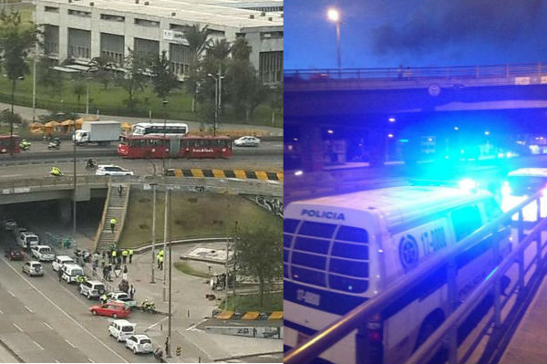 Dos explosiones y dos petardos desactivados en la madrugada de este martes en Bogotá