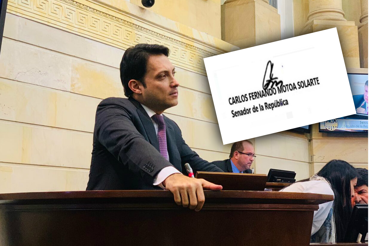 Senador Motoa denuncia firma falsa en radicación de reforma a la salud