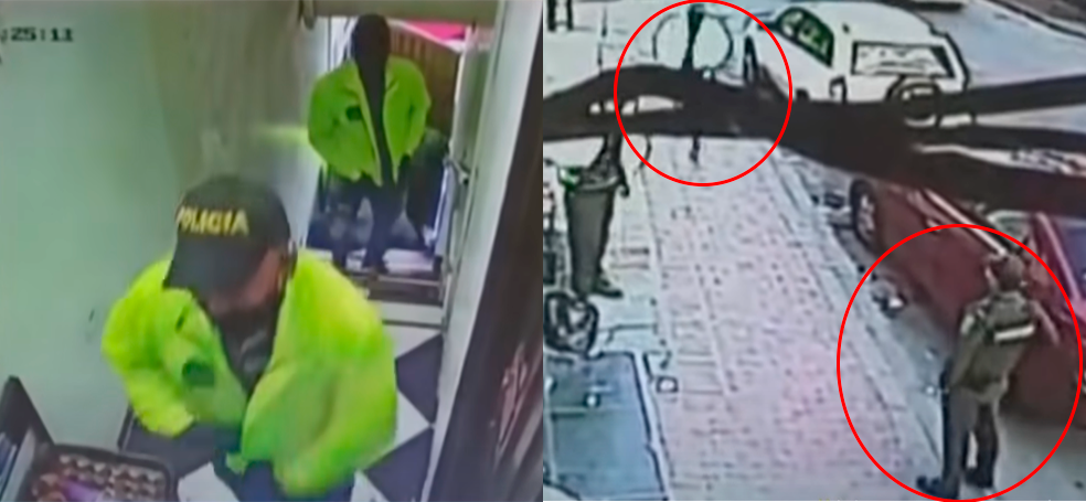 Disfrazados de policías, doce sujetos asaltaron a un comerciante del sur de Bogotá