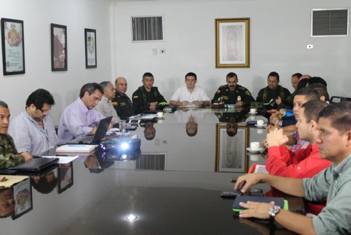 Consejo extraordinario de seguridad adelantado por la rama judicial de Montería. 