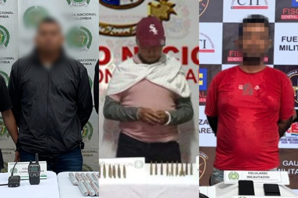 Estos son alias “Mamoncillo”, “Chanel” y otros cinco capturados del Clan del Golfo