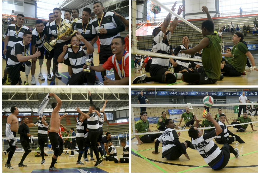 En imágenes, el campeonato de vóleibol sentado para víctimas de minas antipersonal