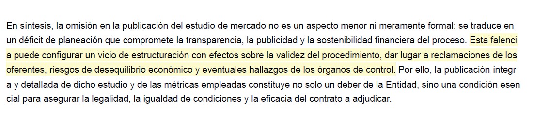 Pantallazo de la crítica en el proceso del Aerocafé (PAUG-CA-02-2025), que puede revisar en el SECOP II.
