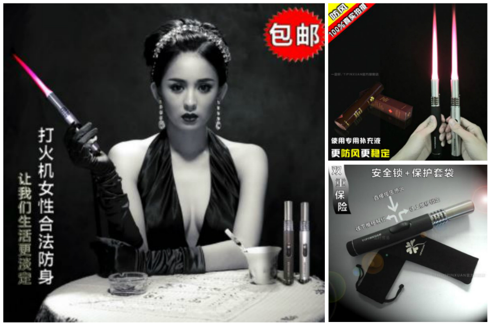 Controversia en China por venta de lanzallamas del tamaño de un labial para defensa personal