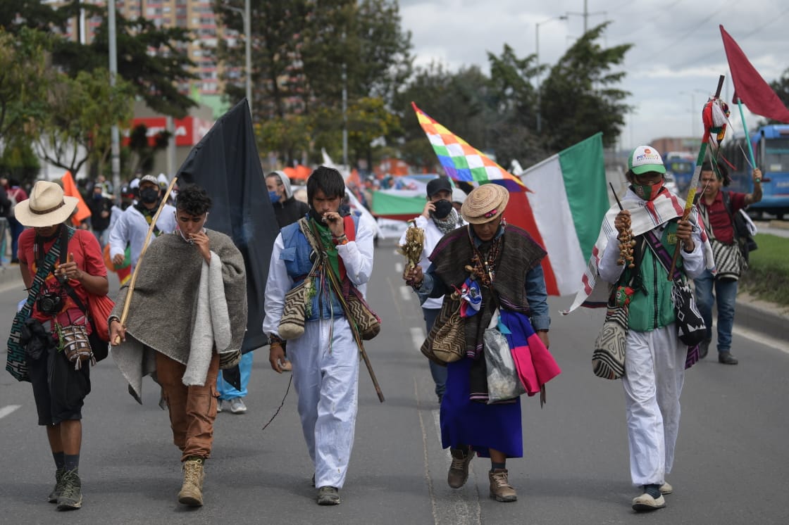 En imágenes: Así fue la llegada de la Marcha por la Dignidad de los líderes sociales a Bogotá
