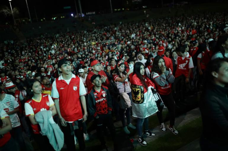 Final del fútbol colombiano: habrá pantallas gigantes en el parque Simón Bolívar