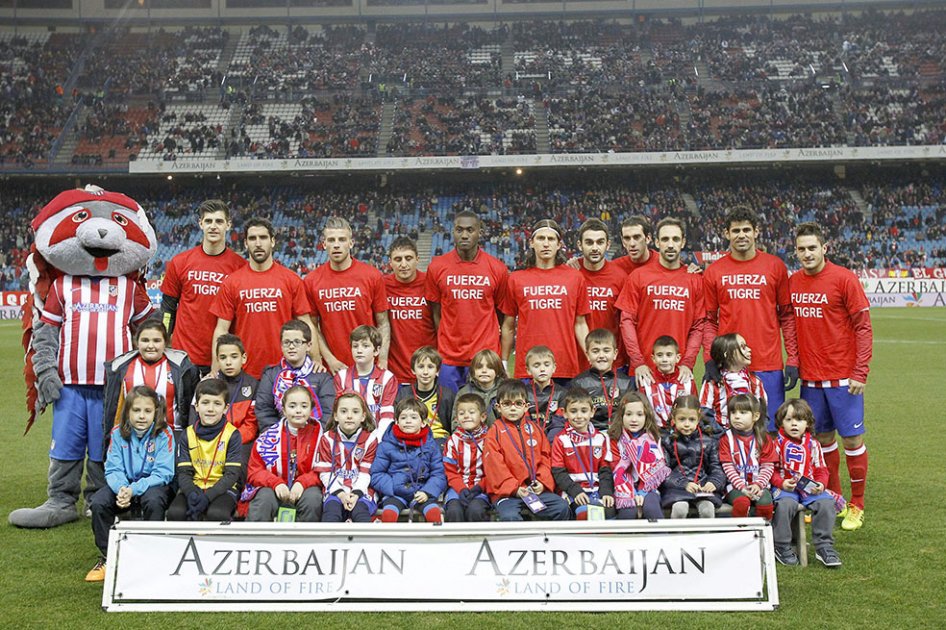“Fuerza Tigre”, el gesto del Atlético de Madrid previo al juego de la Copa del Rey