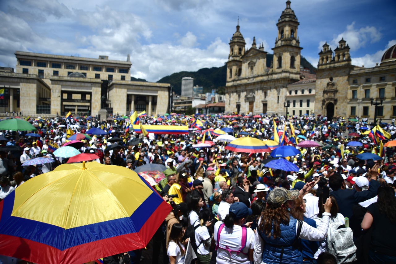 Galería | Vea cómo se desarrollaron las marchas contra las Reformas de Petro