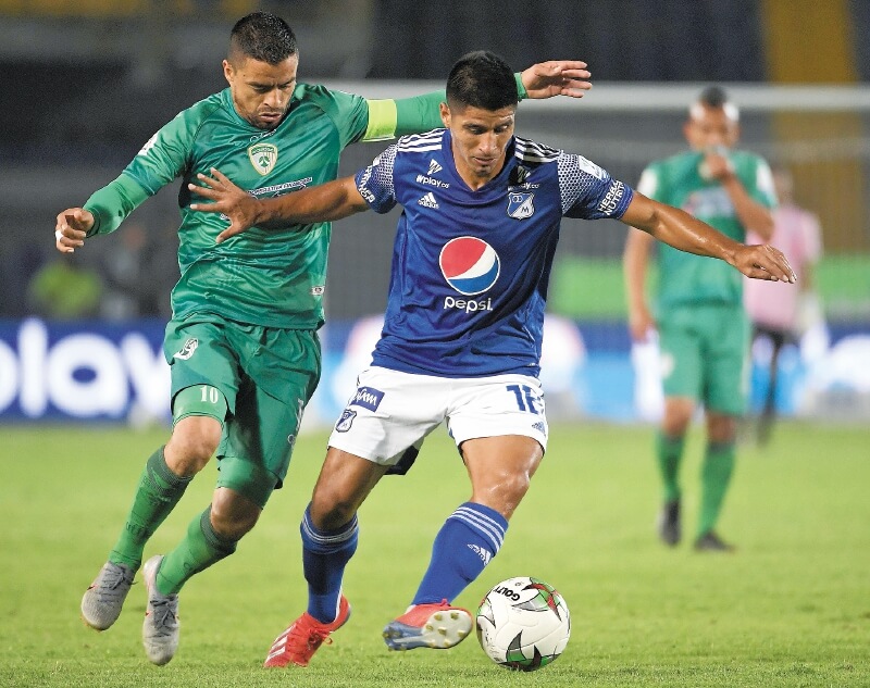  Diego Godoy jugó algunos minutos en el partido  del domingo, ante Equidad, por la Liga BetPlay.  /Mauricio Alvarado
