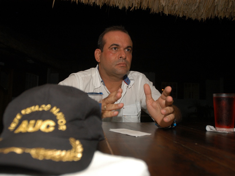 El exjefe paramilitar Salvatore Mancuso.