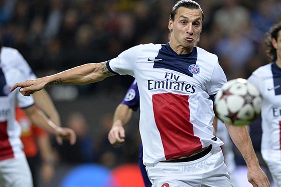 Cuatro goles de Ibrahimovic le dan el triunfo al PSG en la Champions