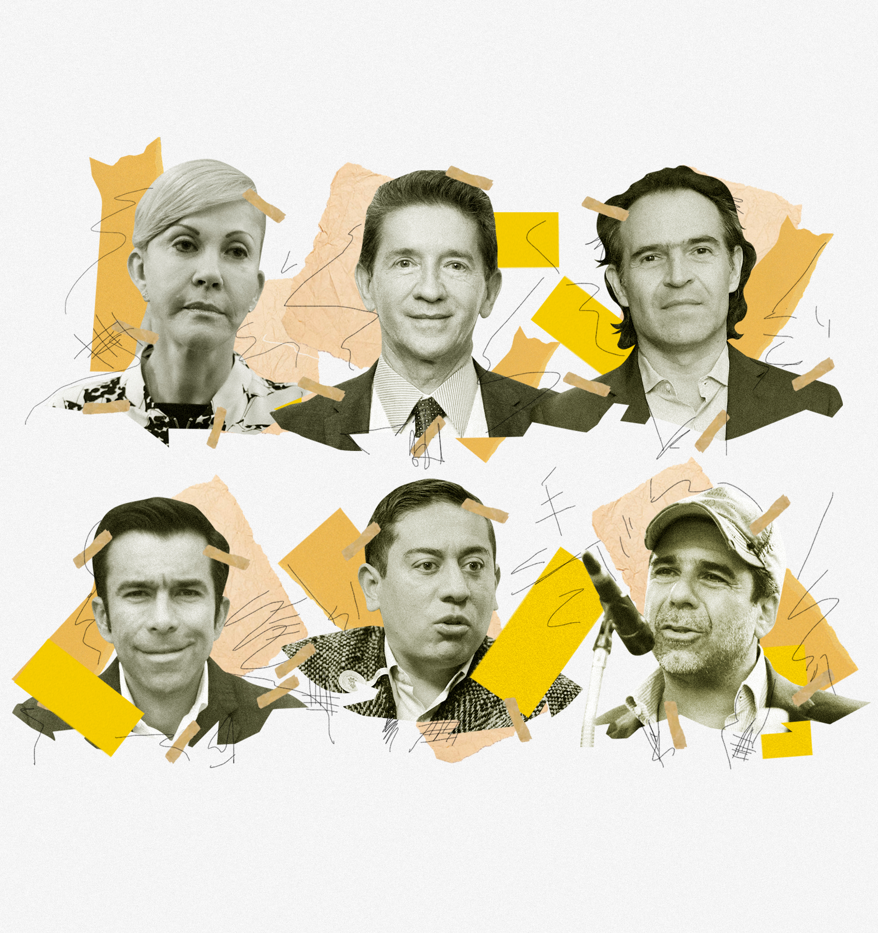 Los pecados de los seis candidatos repitentes que puntean en las encuestas