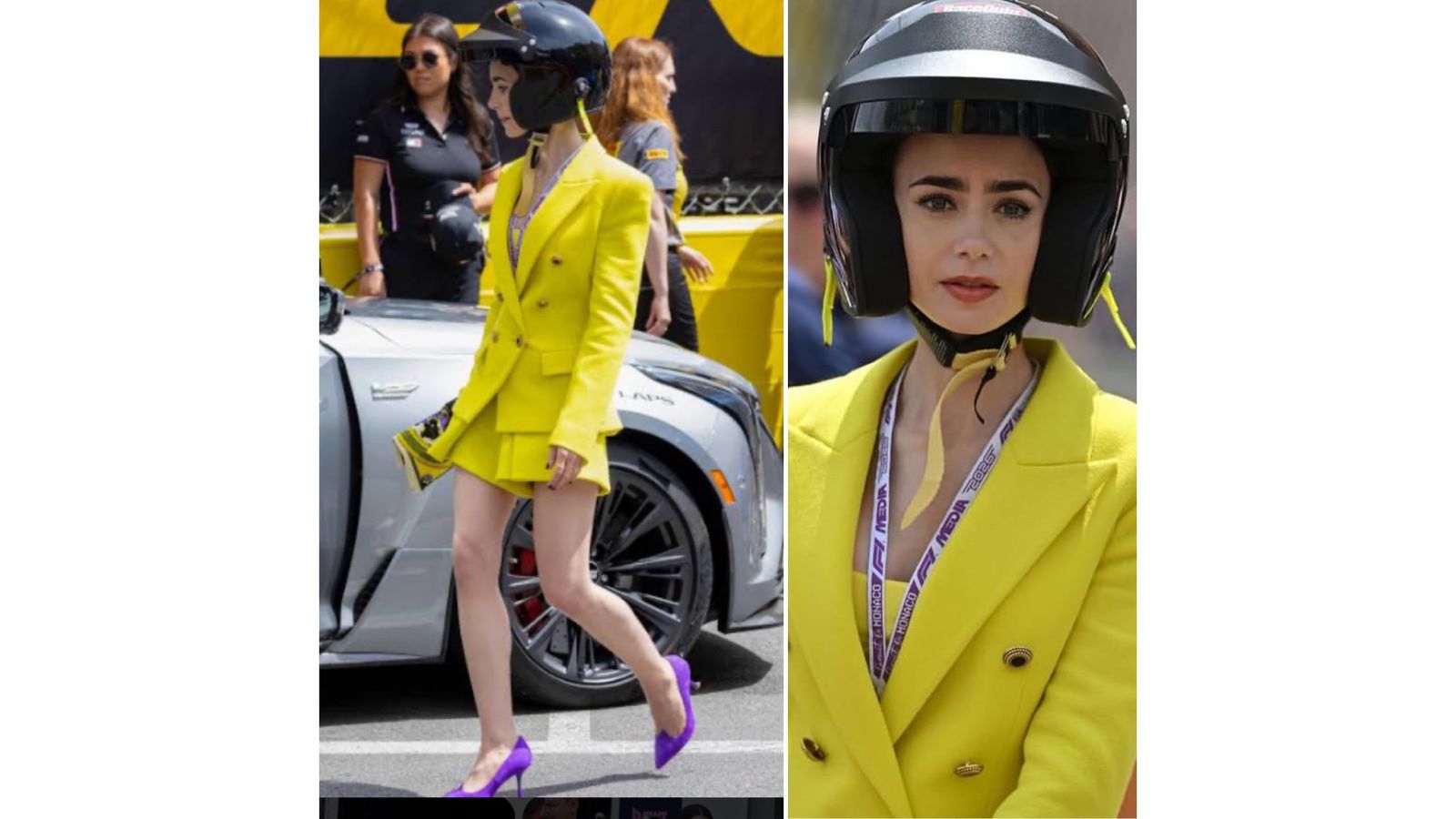 ‘Emily en París’ y Fórmula Uno: inesperado crossover unió a Lily Collins y al Checo Pérez
