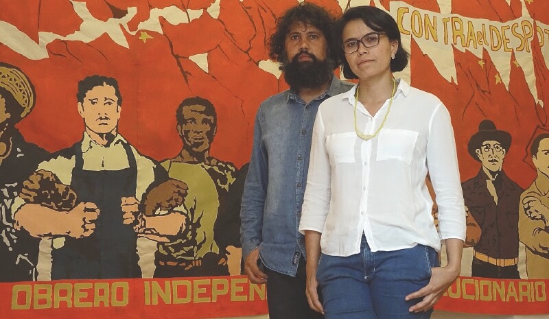 María Sol Barón y Camilo Ordóñez Robayo, integrantes y creadores de TRansHisTor(ia). / Cortesía