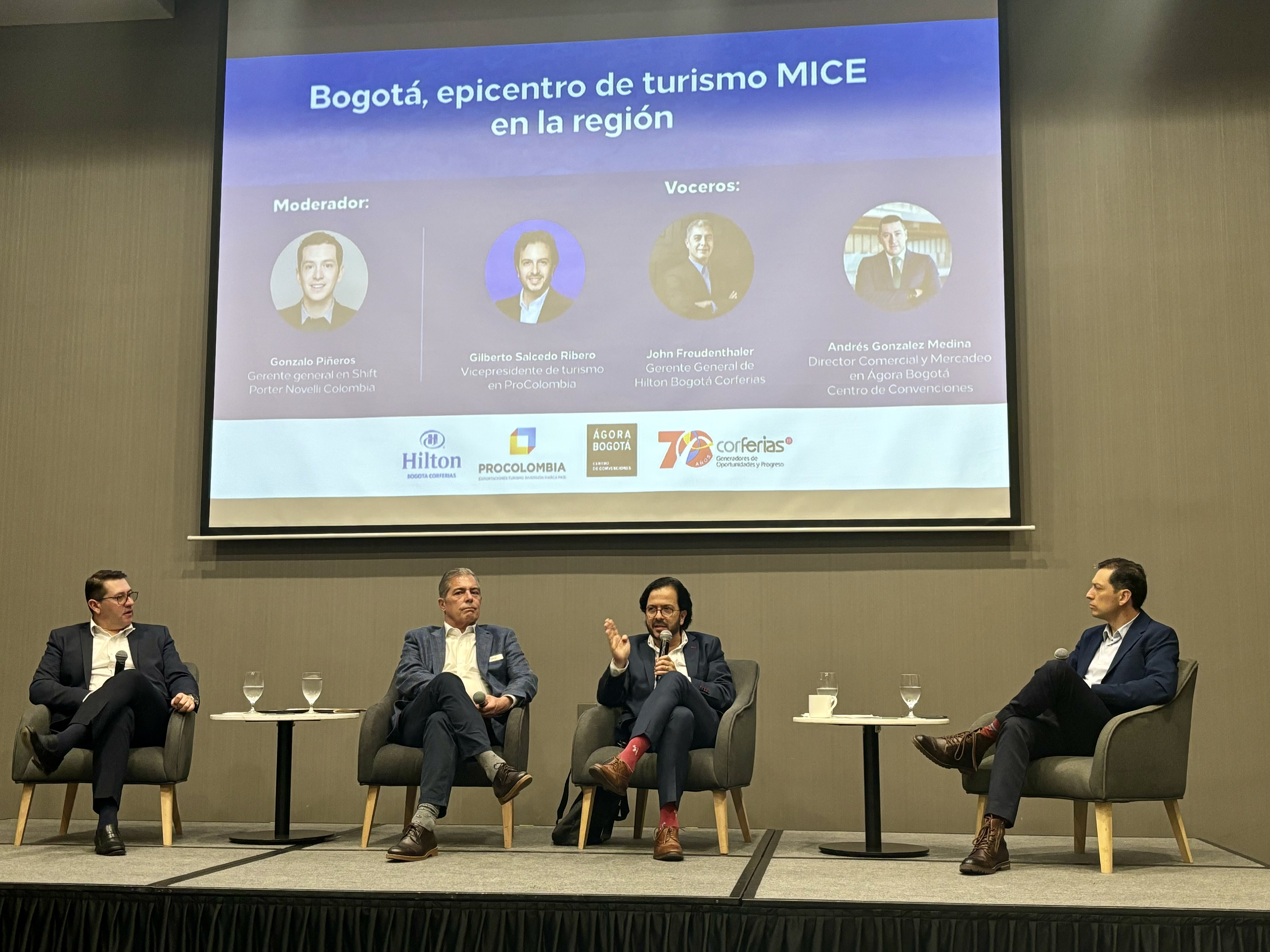 Panel “Bogotá, epicentro de turismo MICE en la región”.