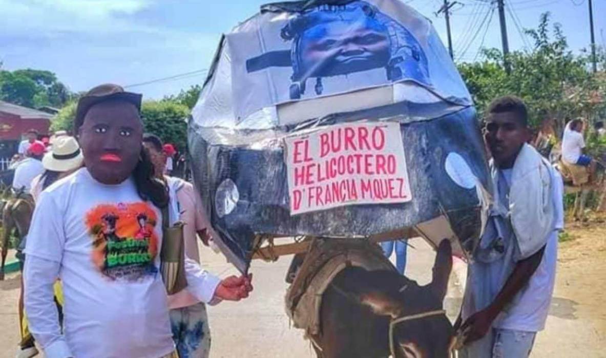 “Helicóptero de Francia”, el disfraz ganador del Festival del Burro en Córdoba