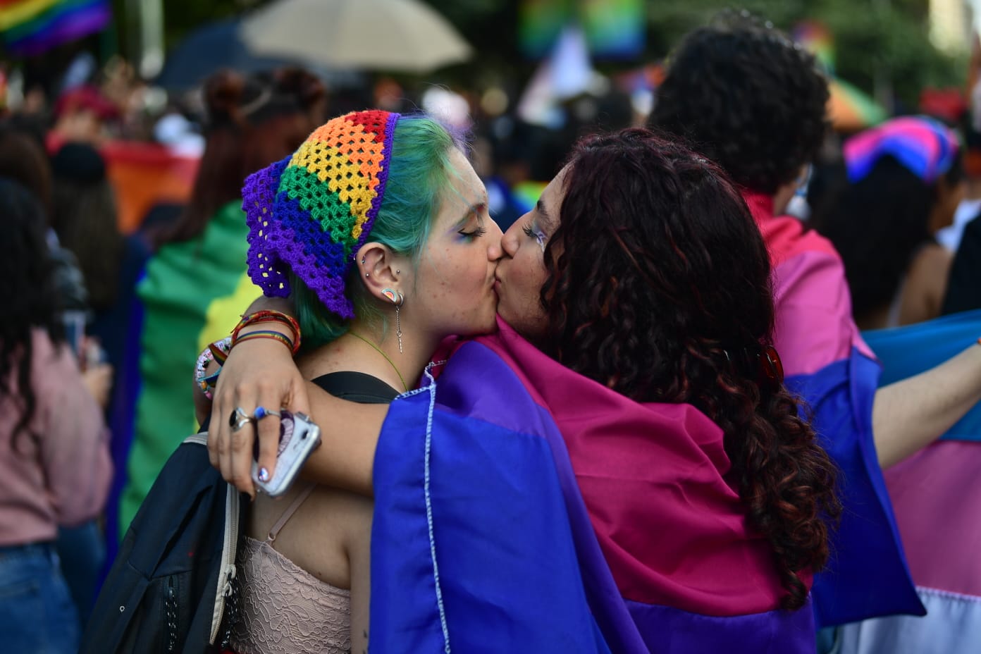 En fotos: así se vivió la marcha LGBTIQ+ en Bogotá