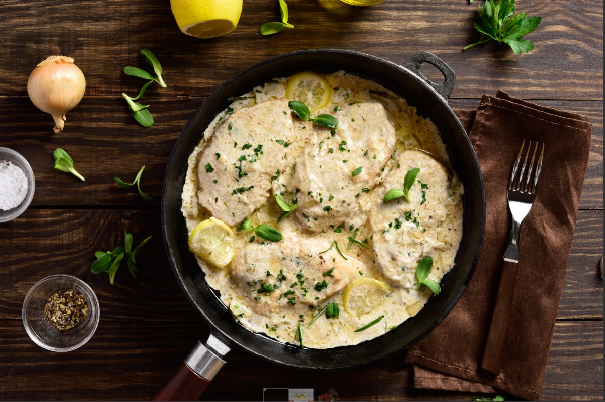 Pollo con especias y yogur griego