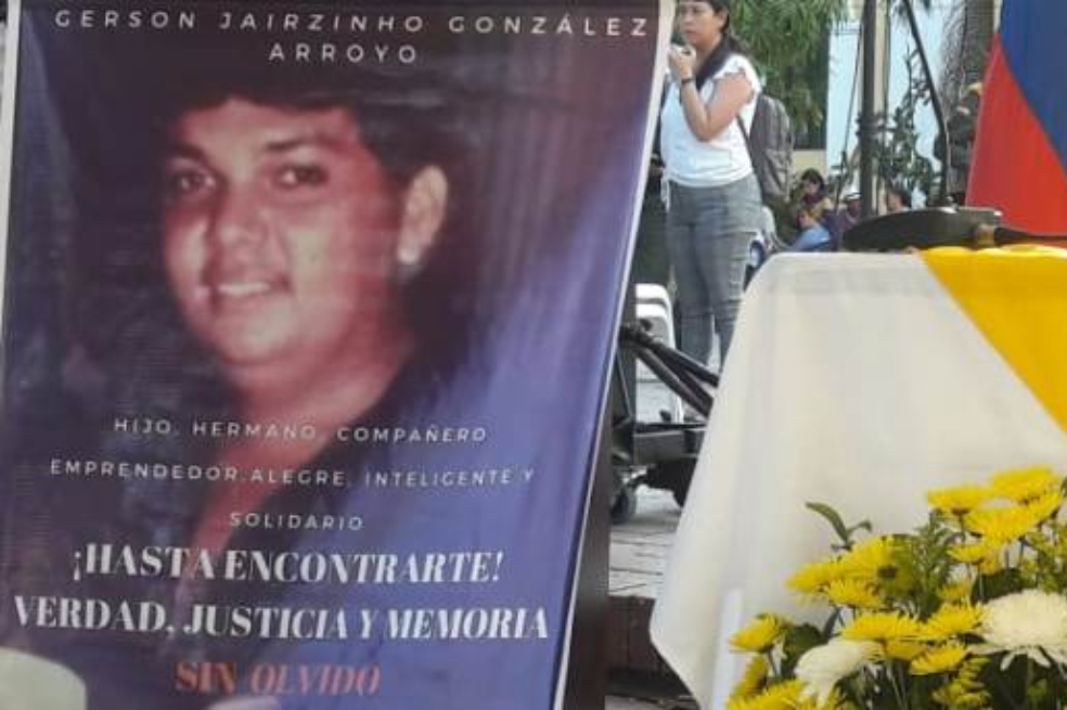 Gobierno pide perdón por la desaparición forzada de un joven en 1992