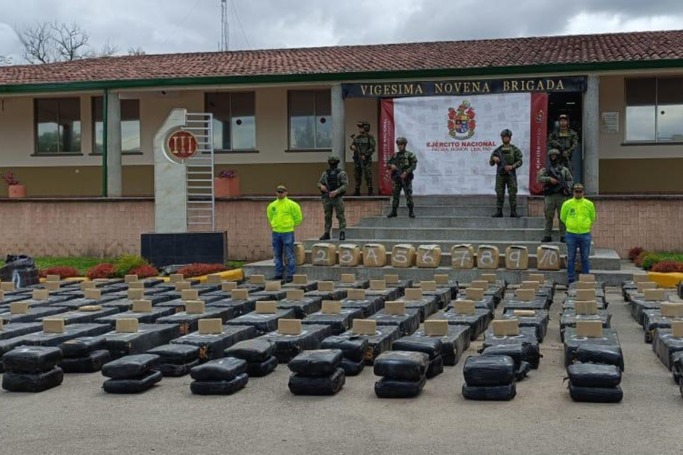 Ejército incauta siete toneladas de marihuana pertenecientes a disidencias de las Farc