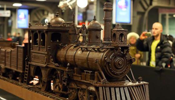 El tren de chocolate más largo del mundo inaugura la semana más dulce de Bélgica