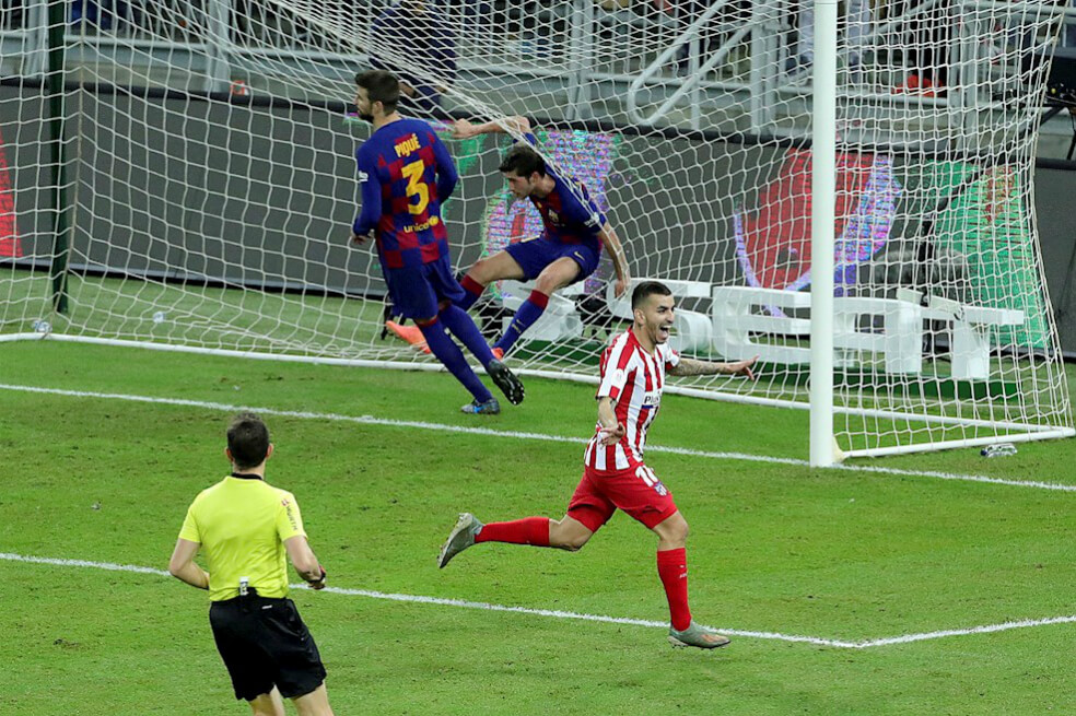Remontada de Atlético de Madrid, que clasifica a la final de la Supercopa de España