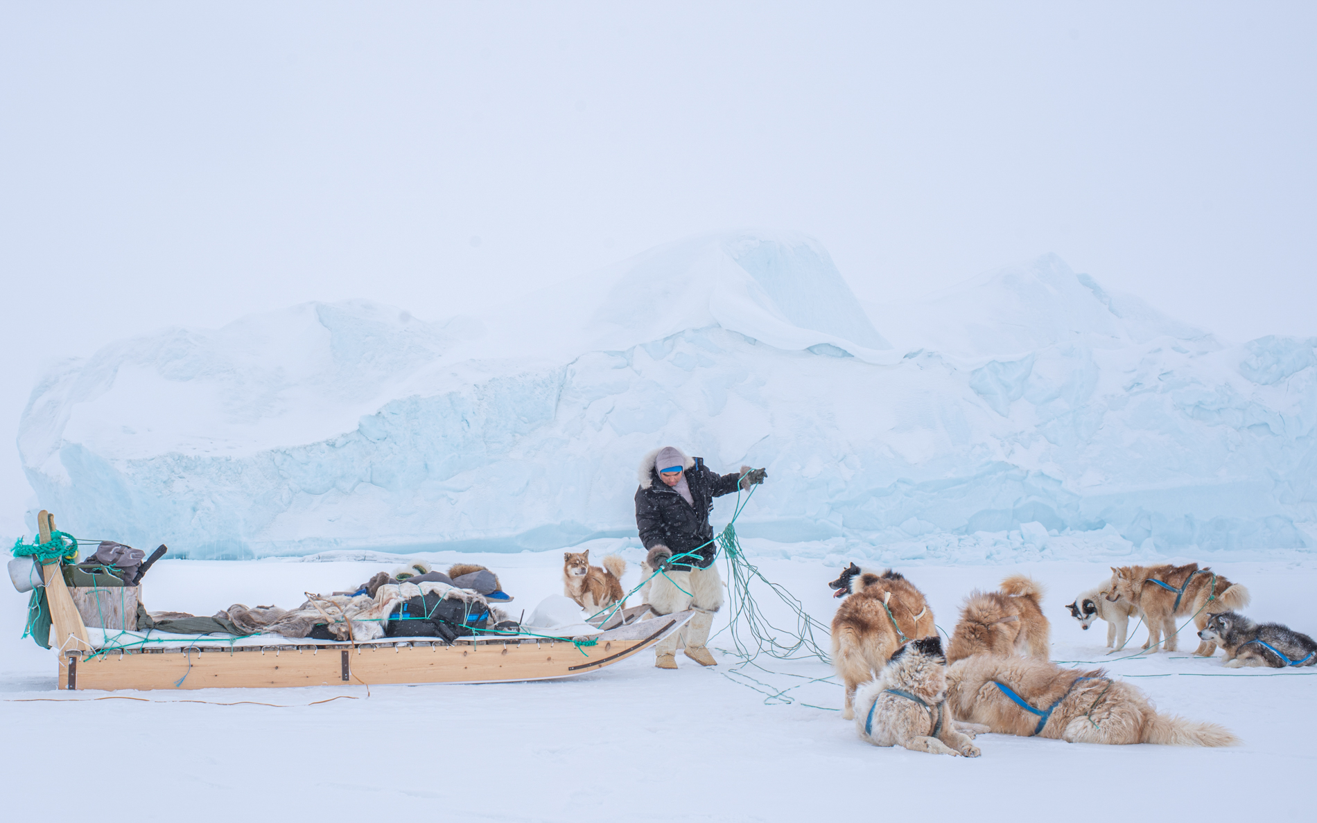 “Esta foto fue tomada mientras viajábamos en medio de una tormenta de nieve desde Siorapaluk, el pueblo indígena más septentrional del mundo, hasta Qaanaaq, Groenlandia”, explicó John Fabiano, ganador del primer lugar en la categoría Documental.
