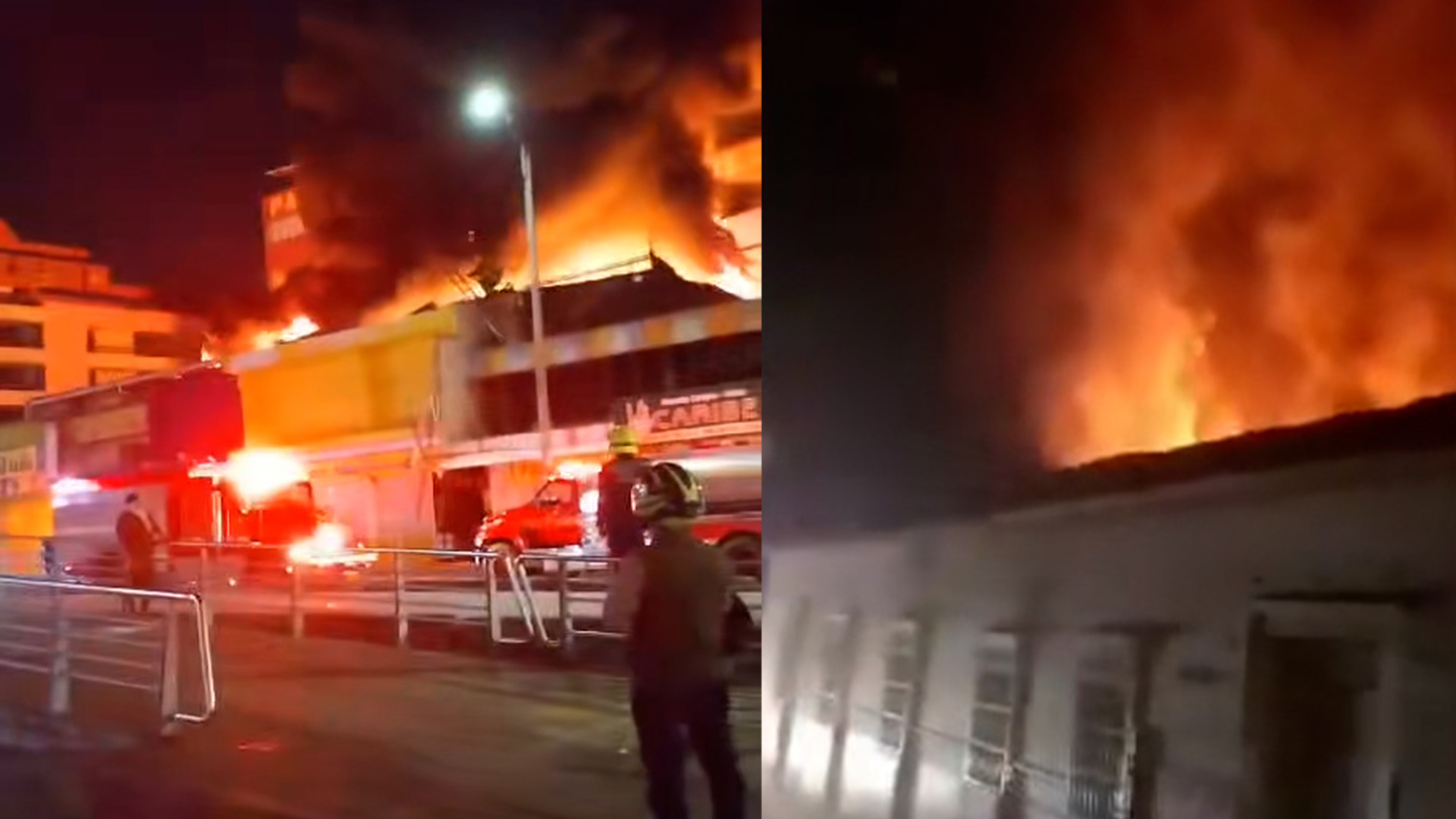 Incendio estructural en Cali deja dos locales comerciales afectados