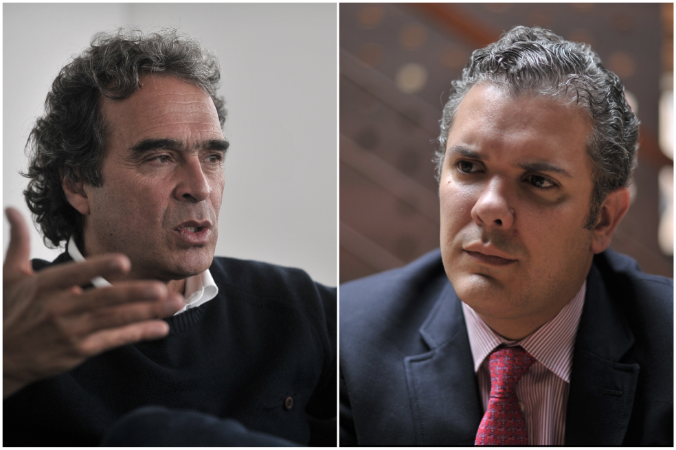 Sergio Fajardo e Iván Duque. 