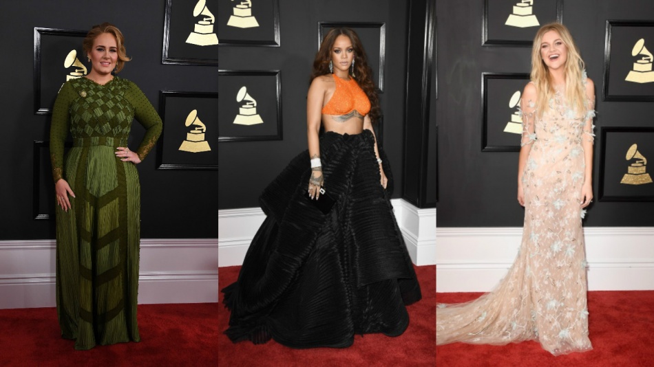 La alfombra  roja de los Grammy 2017: brillo y diversión
