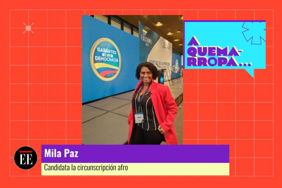 A Quemarropa con Mila Paz, candidata a la curul afro de la Cámara